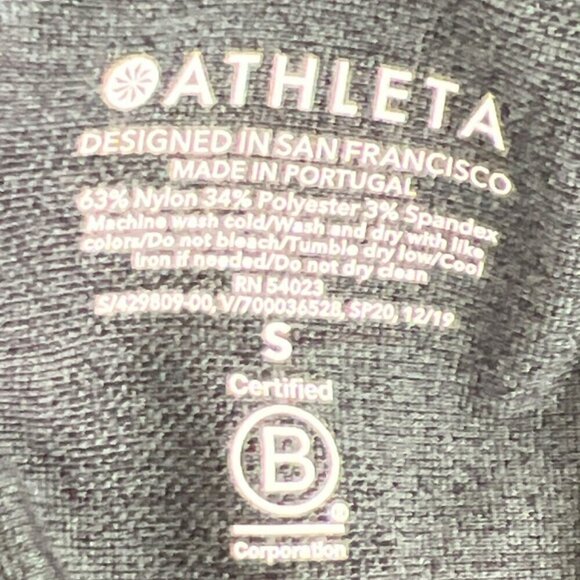 ATHLETA Speedlight Camo Tank Top Black/Gray Sz S 429809-00 NWOT - Picture 3 of 3